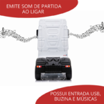 Carrinho Elétrico Infantil Caminhão Mercedes Benz Actros 12v BW119 foto 10