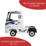 Carrinho Elétrico Infantil Caminhão Mercedes Benz Actros 12v BW119 foto 5
