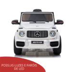 Mini Carro Elétrico 12V Mercedes AMG G63 Licenciado Branco BW124BR foto 5