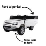 Mini Carro Elétrico Land Rover Defender 12V BW271BR foto 4