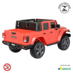 Mini Caminhonete Elétrica Jeep Gladiator Rubicon 4X4 12V Vermelho BW272VM foto 10