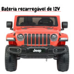 Mini Caminhonete Elétrica Jeep Gladiator Rubicon 4X4 12V Vermelho BW272VM foto 3