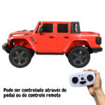 Mini Caminhonete Elétrica Jeep Gladiator Rubicon 4X4 12V Vermelho BW272VM foto 5