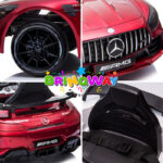 Mini Carro Elétrico 12V Mercedes Benz AMG GTR Licenciado Vermelho BW315VM foto 10