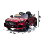 Mini Carro Elétrico 12V Mercedes Benz AMG GTR Licenciado Vermelho BW315VM foto 2