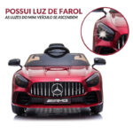 Mini Carro Elétrico 12V Mercedes Benz AMG GTR Licenciado Vermelho BW315VM foto 3