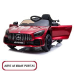 Mini Carro Elétrico 12V Mercedes Benz AMG GTR Licenciado Vermelho BW315VM foto 8