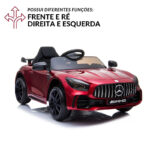 Mini Carro Elétrico 12V Mercedes Benz AMG GTR Licenciado Vermelho BW315VM foto 9