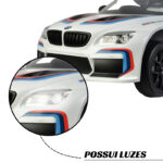 Mini Carro Elétrico 12V BMW M6GT3 Branco Importway BW366BR foto 3
