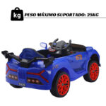 Mini Carro Elétrico 12V Com Controle Remoto Azul Importway BW373AZ foto 4