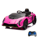 Mini Carro Elétrico 12V Lamborghini Autêntica Rosa Importway BW378RS foto 1