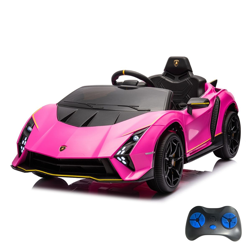 Mini Carro Elétrico 12V Lamborghini Autêntica Rosa Importway BW378RS