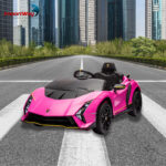 Mini Carro Elétrico 12V Lamborghini Autêntica Rosa Importway BW378RS foto 10