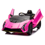 Mini Carro Elétrico 12V Lamborghini Autêntica Rosa Importway BW378RS foto 8